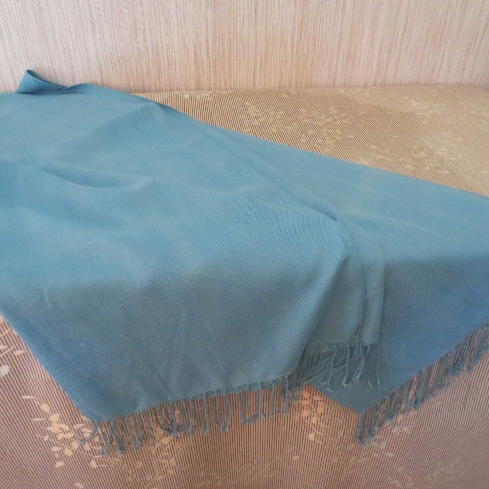 Bijoux Terner Aqua Pahmina Wrap Shawl Scarf